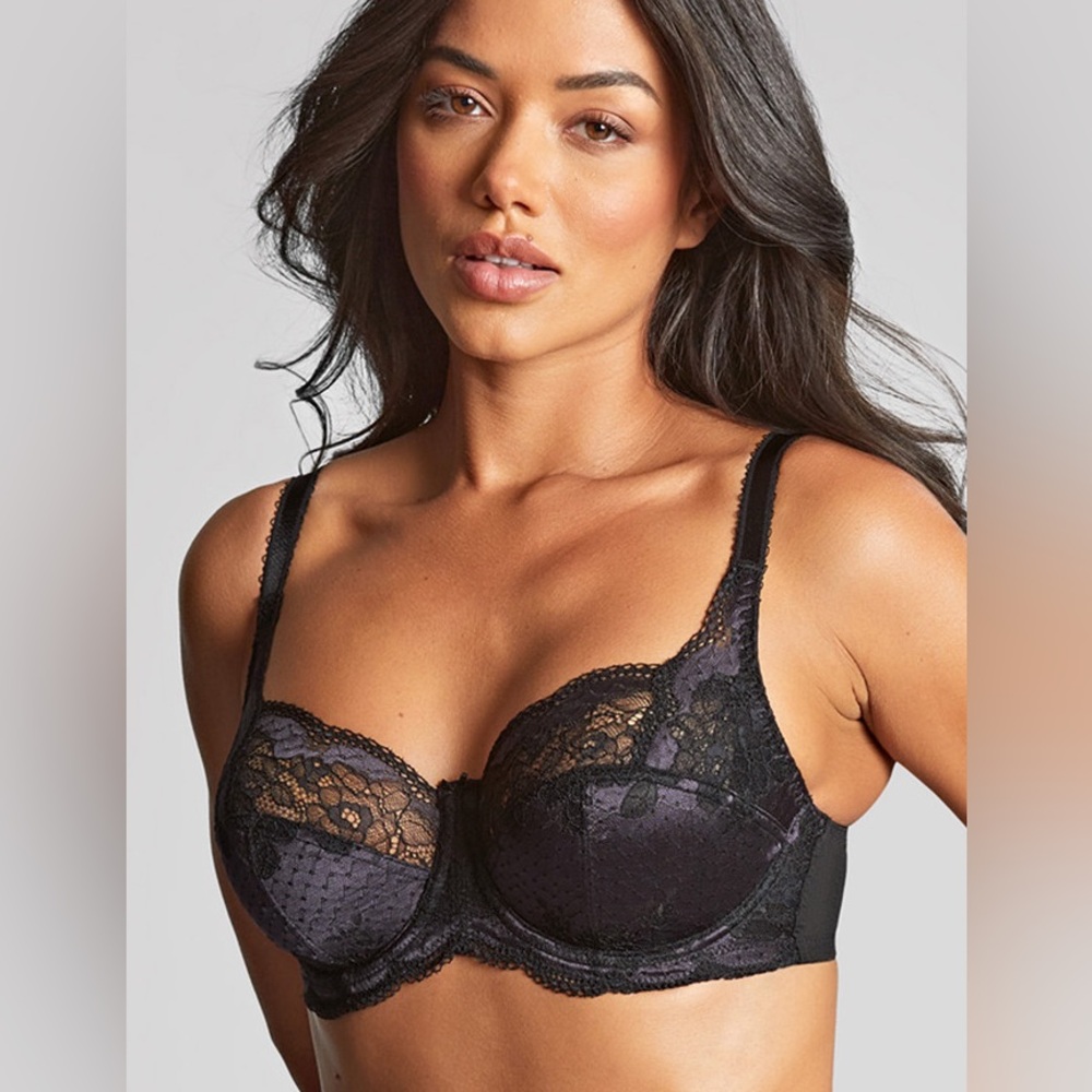 Panache Clara Full Cup Bra - Charcoal/Black - 36H